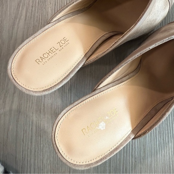 Rachel Zoe Beige Lianne Suede Stiletto Pointed Mules 10 - Picture 5 of 8